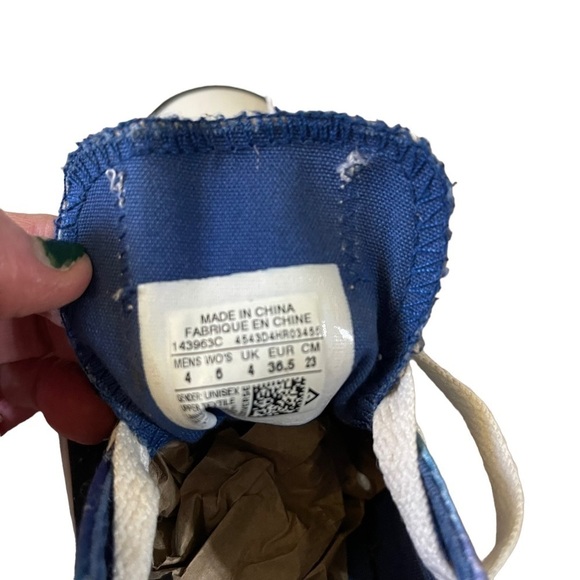 CONVERSE Chuck Taylor All-star Low Top Galaxy Satin Space Sneakers Size 6 - Picture 8 of 9